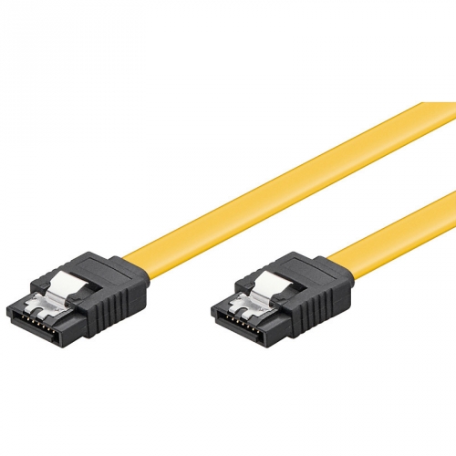 S-ATA Kabel 1.5GBits / 3GBits / 6GBits gelb - Länge: 0,10 m