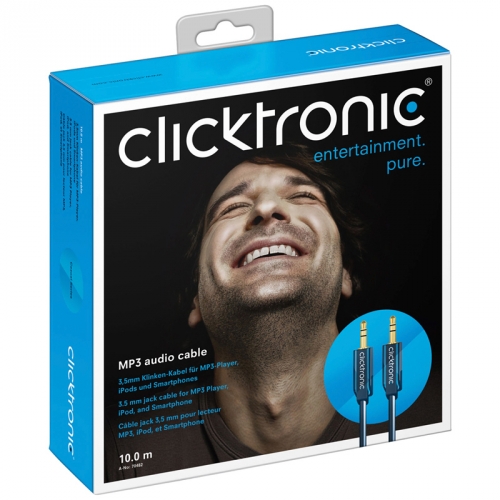Clicktronic Casual MP3 Audiokabel - Lnge: 3,00 m
