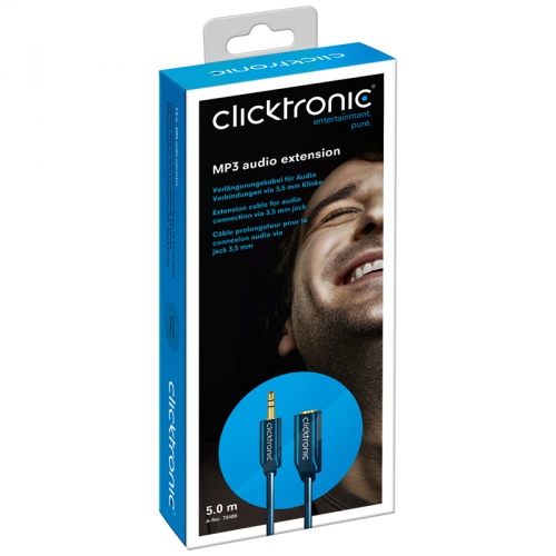 Clicktronic Casual MP3 Audio-Verlngerung - Lnge: 5,00 m