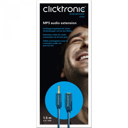 Clicktronic Casual MP3 Audio-Verlngerung - Lnge: 5,00 m