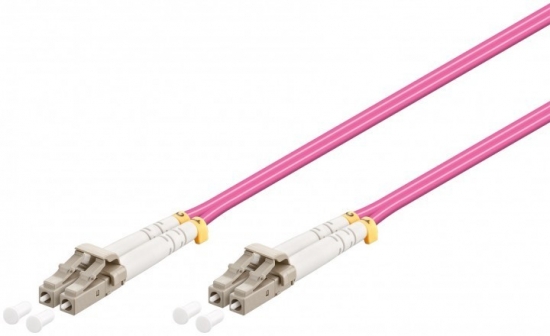 LWL Kabel Multimode OM4, LC-Stecker (UPC) > LC-Stecker (UPC), violett - Lnge: 3,0 m