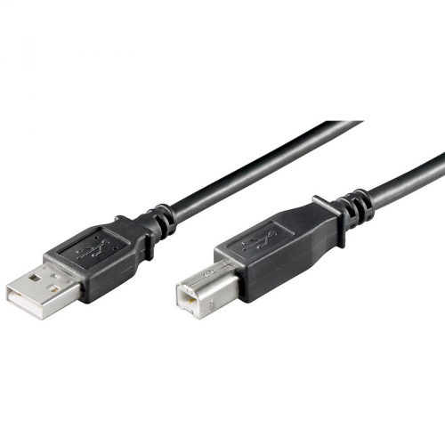 USB 2.0 Hi-Speed Kabel A Stecker  B Stecker schwarz - Lnge: 3,00 m