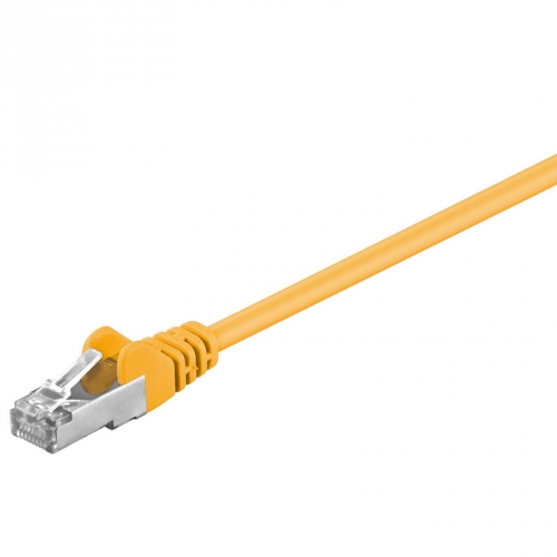 CAT 5e Netzwerkkabel, F/UTP, gelb - Lnge: 0,50 m