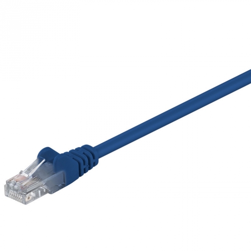 CAT 5e Netzwerkkabel, U/UTP, blau - Länge: 0,50 m