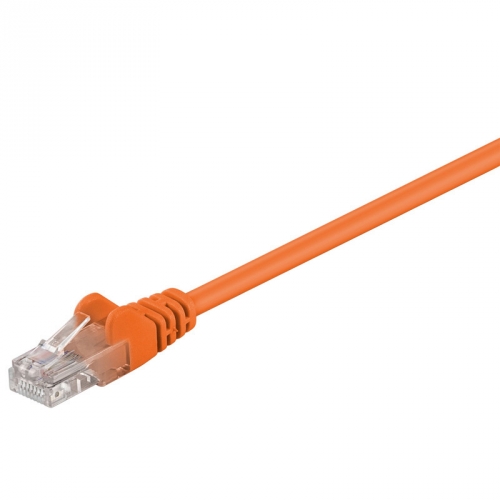 CAT 5e Netzwerkkabel, U/UTP, orange - Lnge: 0,50 m