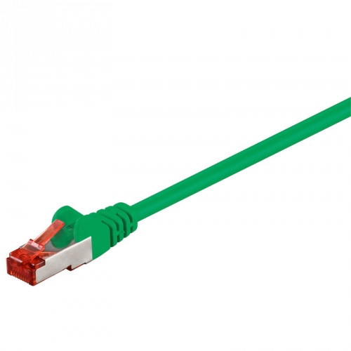 CAT 6 Netzwerkkabel, S/FTP, LS0H, grün - Länge: 0,50 m