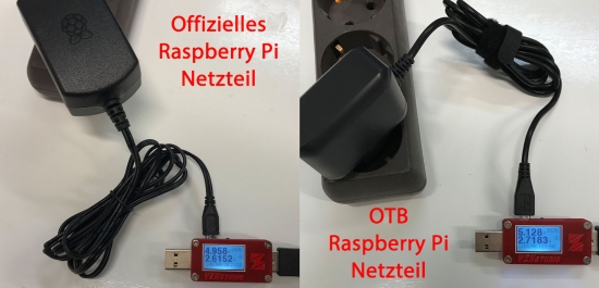 Micro USB Netzteil für Raspberry Pi 5V / 2,5A schwarz