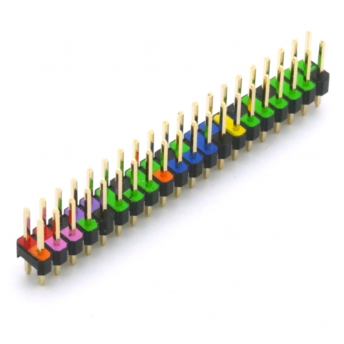40 Pin GPIO Header für Raspberry Pi, farbig kodiert, Extended Version