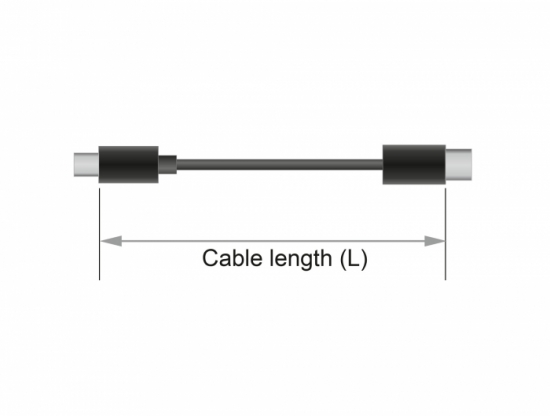 DisplayPort Kabel 8K 60Hz, DP zertifiziert, schwarz - Länge: 1,0 m
