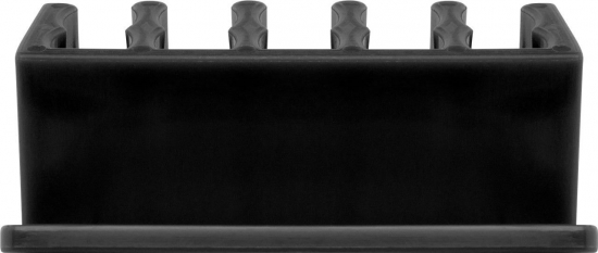 Kabelmanagement / Kabelhalter, 5-Slots, 2er Set - Farbe: schwarz