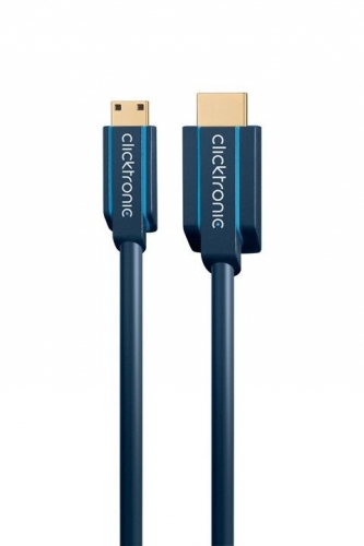 Clicktronic Casual Mini HDMI Adapterkabel mit Ethernet - Länge: 5,00 m