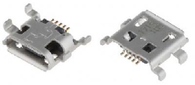 Micro USB Typ B Buchse, SMD, THT Montage, 4 Ableiter