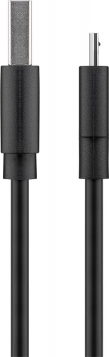 goobay Fast Charge Micro USB Schnellladekabel schwarz 1,0m