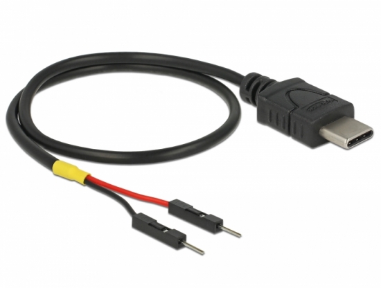 Kabel USB-C Stecker  2x Pfostenstecker einzeln zur Stromversorgung - Lnge: 30 cm