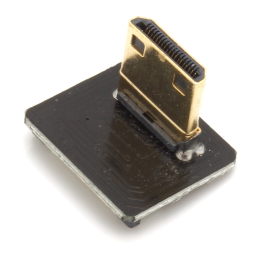 Mini HDMI Typ C Stecker, rechts gewinkelt, für DIY HDMI Kabel