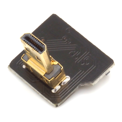 Micro HDMI Typ D Stecker, links gewinkelt, für DIY HDMI Kabel