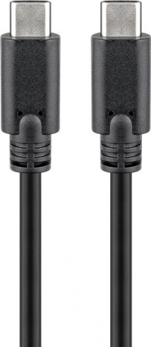 USB-C 3.1 Generation 1 Kabel, C Stecker  C Stecker, schwarz - Lnge: 0,50 m