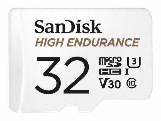 SanDisk High Endurance microSDHC UHS-I U3 Speicherkarte + Adapter 32GB