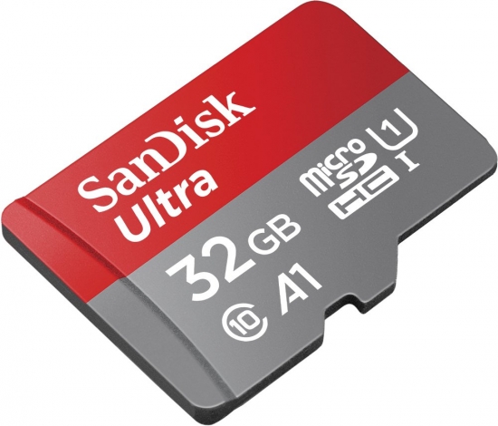 SanDisk Ultra microSDHC A1 98MB/s Class 10 Speicherkarte + Adapter 32GB