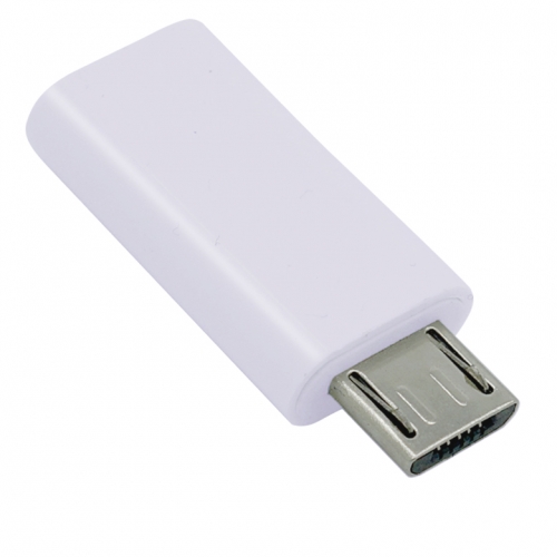 Adapter USB Type C Buchse - micro USB Stecker, weiß