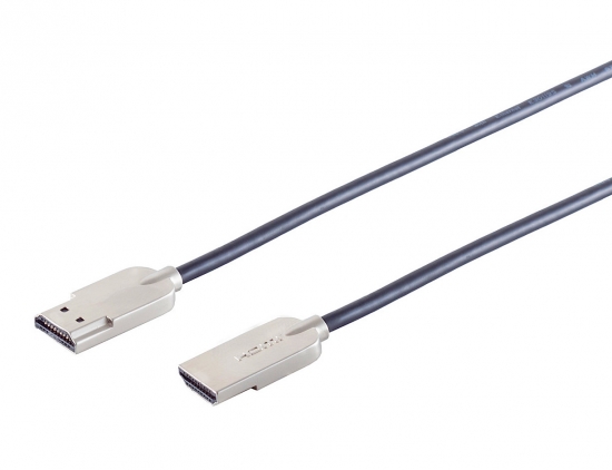 Ultra Slim High Speed HDMI Kabel mit Ethernet, schwarz - Länge: 0,50 m