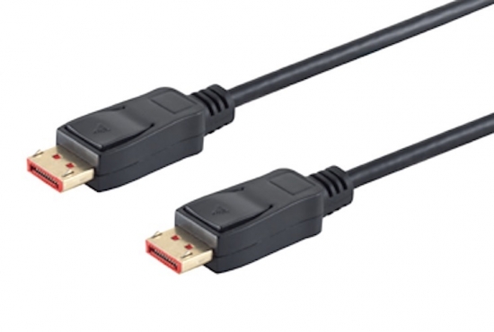 DisplayPort 1.4 Kabel, 8K 60Hz, schwarz - Länge: 1,0 m