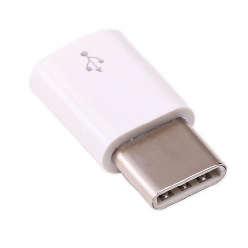 Adapter micro USB Buchse - USB Type C Stecker, weiß