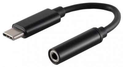 USB-C Audio Adapter, 3,5mm, digital, schwarz