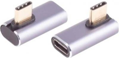 USB-C 90 Winkeladapter, 40 Gbps, Bidirektionale Datenbertragung, vertikal, links/rechts