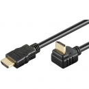 High Speed HDMI Kabel mit Ethernet 270 gewinkelt schwarz - Lnge: 5,00 m