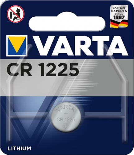 VARTA Knopfzelle Lithium CR1225, 1er Blister