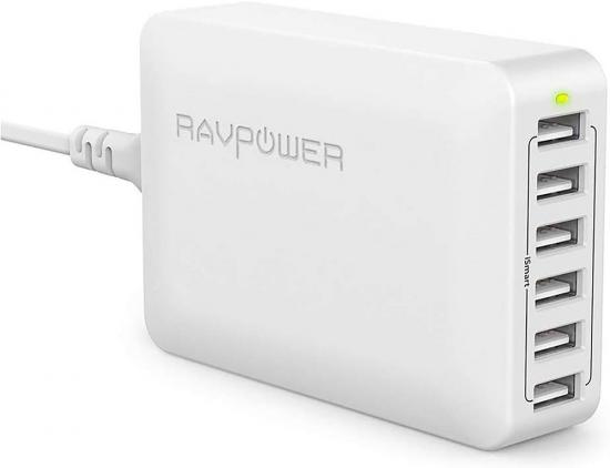 RAVPower 60W - 6-Port USB-Ladegert