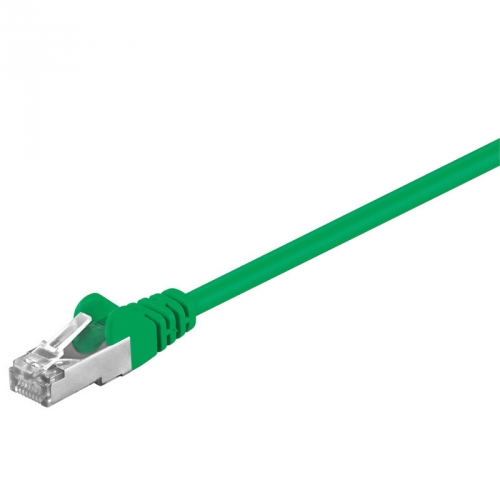 CAT 5e Netzwerkkabel, F/UTP, grün - Länge: 1,0 m