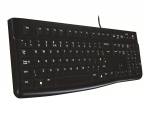 Logitech K120 USB Tastatur, DE-Layout, schwarz