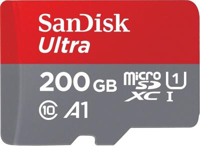SanDisk Ultra microSDXC A1 120MB/s Class 10 Speicherkarte + Adapter 200GB