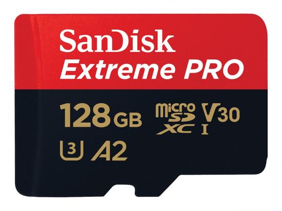 SanDisk Extreme Pro microSDXC A2 UHS-I U3 V30 200MB/s Speicherkarte + Adapter 128GB