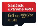 SanDisk Extreme Pro microSDXC A2 UHS-I U3 V30 200MB/s Speicherkarte + Adapter 64GB
