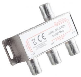 SAT-Verteiler, 3-fach, 5 - 2450 MHz