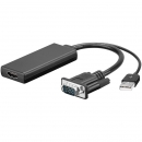 VGA zu HDMI Adapter inkl. Audiobertragung ber USB