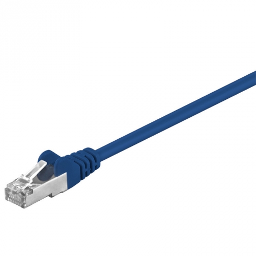 CAT 5e Netzwerkkabel, SF/UTP, blau - Lnge: 0,50 m