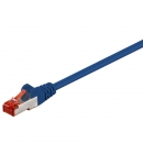 CAT 6 Netzwerkkabel, S/FTP, LS0H, blau - Lnge: 0,50 m