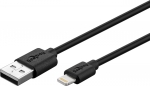 goobay Lightning USB Kabel (MFi) schwarz - Lnge: 0,50m