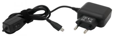 Micro USB Netzteil mit Schalter (I/O) für Raspberry Pi 5V / 2,5A schwarz