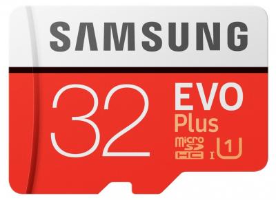 Samsung EVO Plus microSDHC Class 10 Speicherkarte + Adapter 32GB