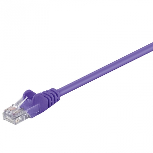 CAT 5e Netzwerkkabel, U/UTP, violett - Lnge: 1,0 m