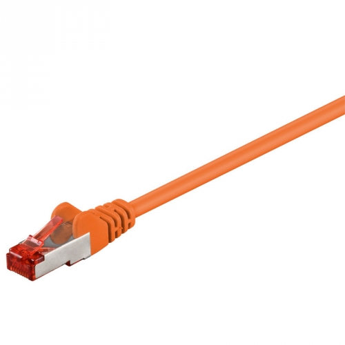 CAT 6 Netzwerkkabel, S/FTP, orange - Länge: 10,0 m