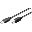 USB 3.0 SuperSpeed Kabel A Stecker > B Stecker - Lnge: 0,25 m