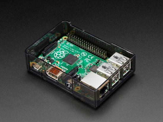 Adafruit Raspberry Pi B+ / Pi 2 / Pi 3 Case - Smoke Base