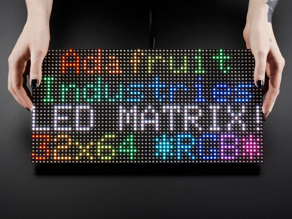 64x32 RGB LED Matrix - 6mm Raster