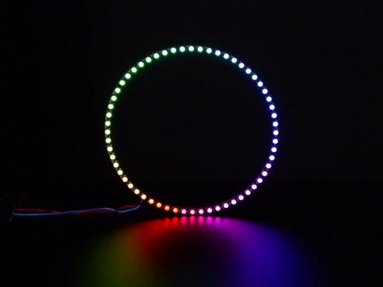 Adafruit NeoPixel 1/4 60 Ring - 5050 RGBW LED mit integrierten Treibern, natürliches Weiß